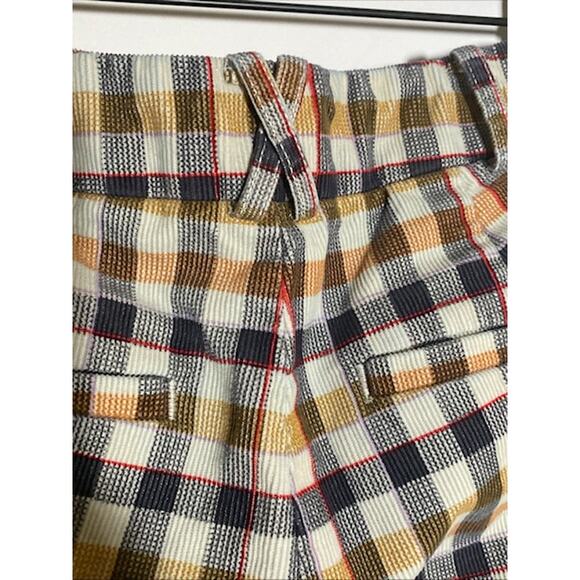 Anthropologie The Essential Collection Women's Plaid Slim Kick Flare Pants SZ 6 - Picture 7 of 11